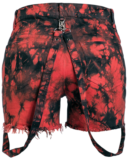 Short  de Heartless - Short Demelza - 28 à 36 - pour Femme - noir/rouge - Heartless - View 2