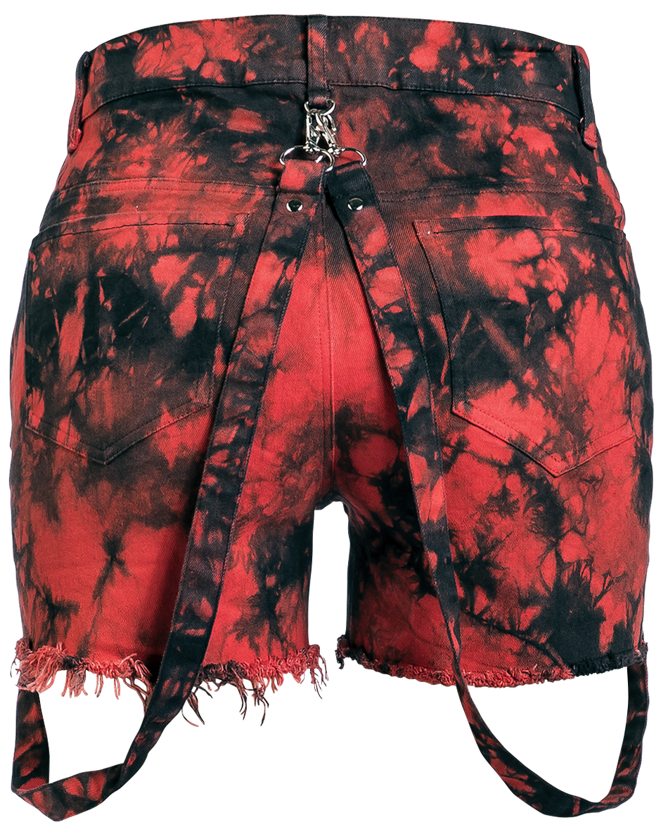 Short  de Heartless - Short Demelza - 28 à 36 - pour Femme - noir/rouge - Heartless - View 2