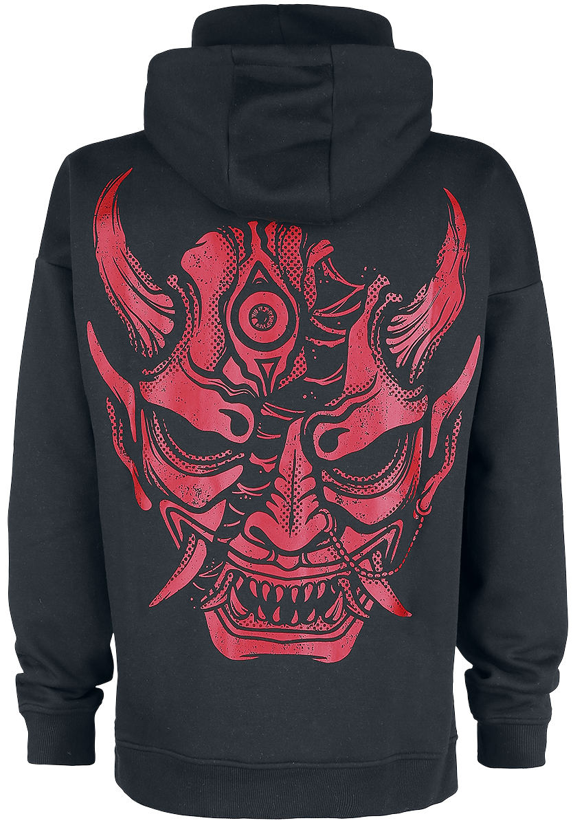 Sweat-shirt à capuche Gothic de Black Blood by Gothicana - Sweat à capuche avec col montant intégré - S à 5XL - pour Homme - noir - Black Blood by Gothicana - View 2