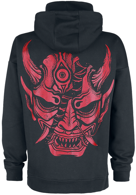 Sweat-shirt à capuche Gothic de Black Blood by Gothicana - Sweat à capuche avec col montant intégré - S à 5XL - pour Homme - noir - Black Blood by Gothicana - View 2