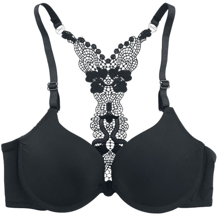 Brassière  de Grey Velvet - Soutien-Gorge Dos Nageur - XS à M - pour Femme - noir - Grey Velvet