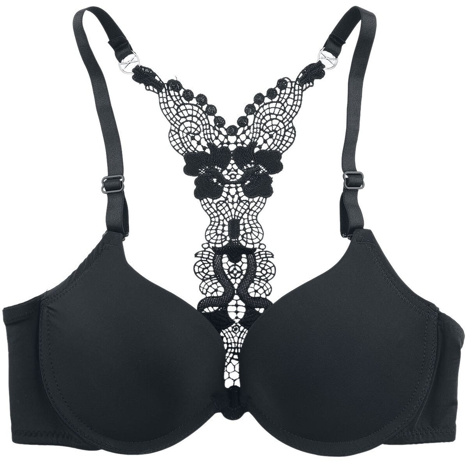 Brassière  de Grey Velvet - Soutien-Gorge Dos Nageur - XS à M - pour Femme - noir - Grey Velvet