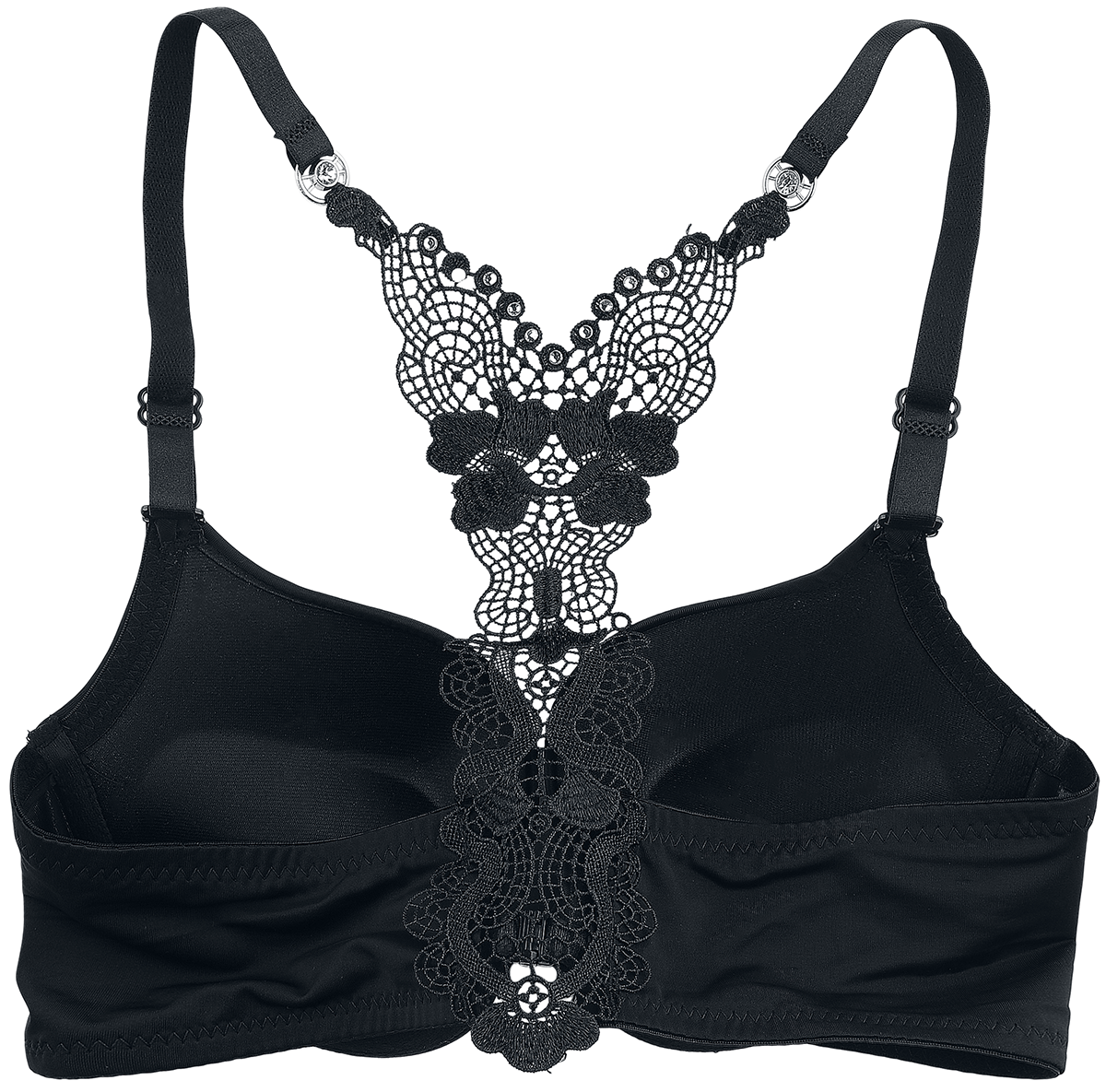 Brassière  de Grey Velvet - Soutien-Gorge Dos Nageur - XS à M - pour Femme - noir - Grey Velvet - View 2