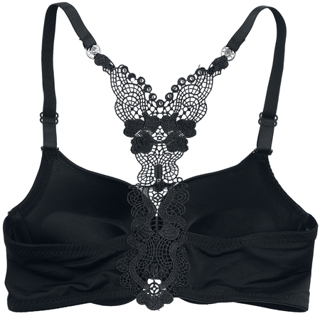 Brassière  de Grey Velvet - Soutien-Gorge Dos Nageur - XS à M - pour Femme - noir - Grey Velvet - View 2