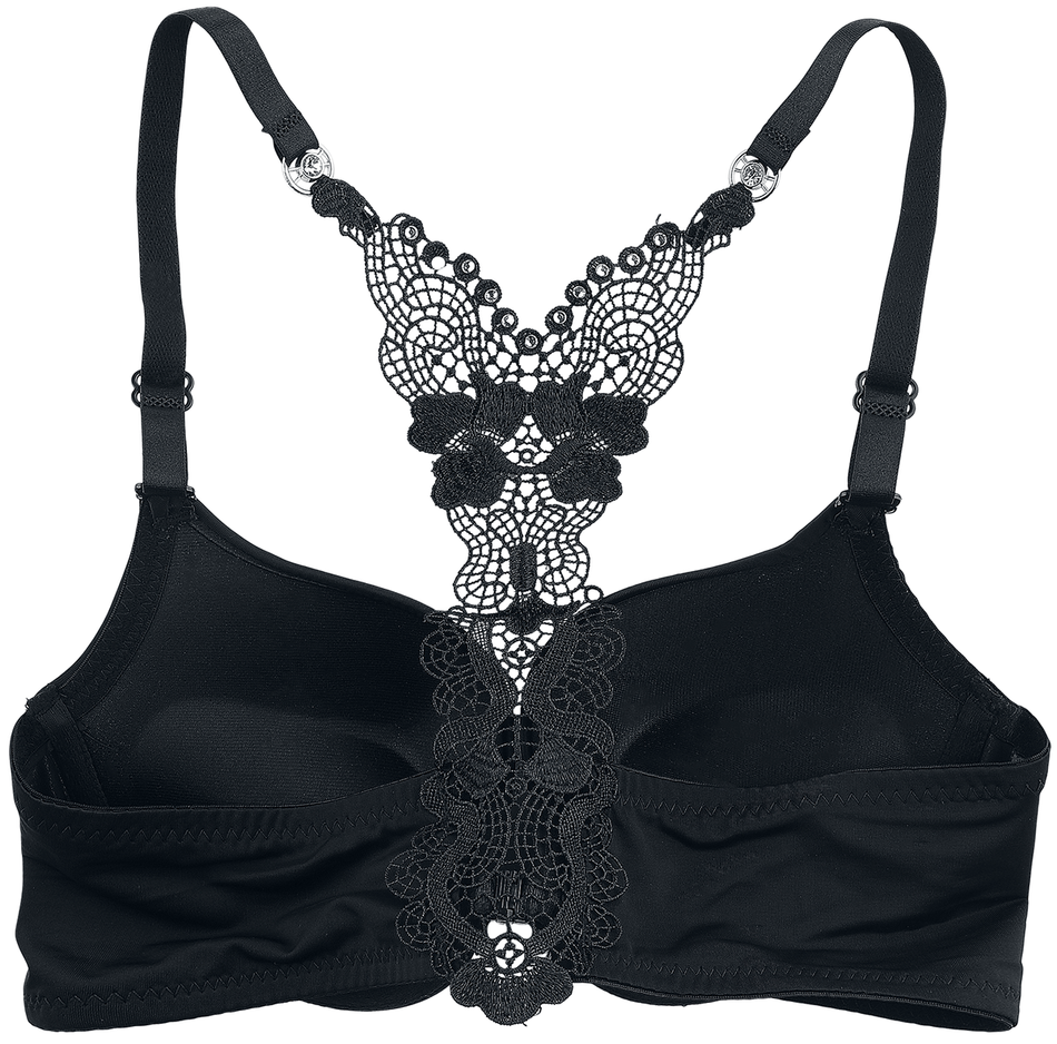 Brassière  de Grey Velvet - Soutien-Gorge Dos Nageur - XS à M - pour Femme - noir - Grey Velvet - View 2