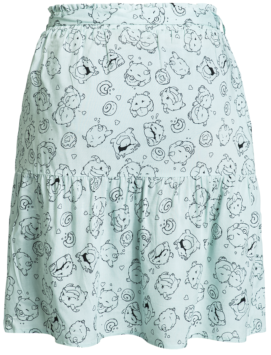Jupe mi-longue Gaming de League of Legends - Arcane - Poro - S à XXL - pour Femme - multicolore - League Of Legends - View 2