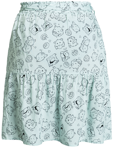 Jupe mi-longue Gaming de League of Legends - Arcane - Poro - S à XXL - pour Femme - multicolore - League Of Legends - View 2