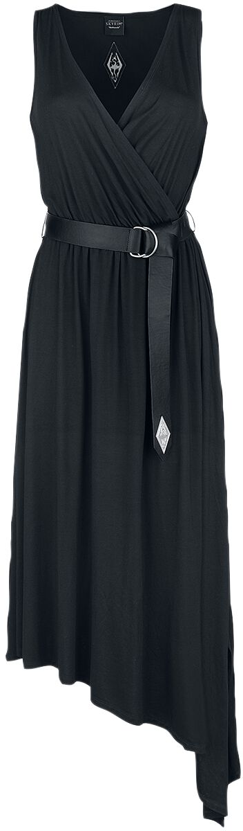 Robe longue Gaming de The Elder Scrolls - V - Skyrim - Dragonborn - S à XXL - pour Femme - noir - The Elder Scrolls