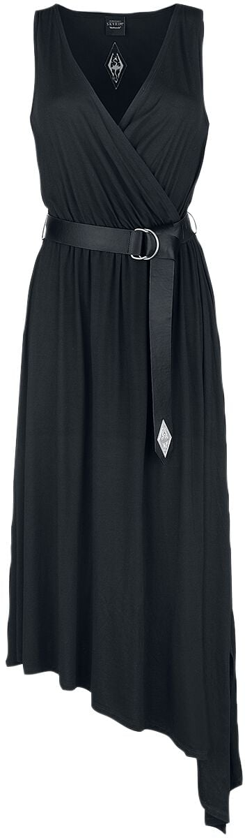 Robe longue Gaming de The Elder Scrolls - V - Skyrim - Dragonborn - S à XXL - pour Femme - noir - The Elder Scrolls