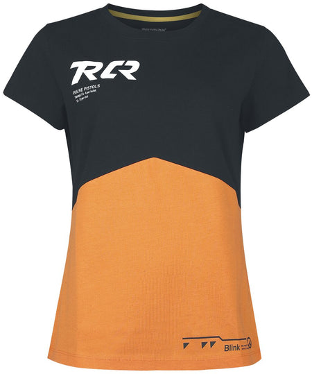 T-Shirt Manches courtes Gaming de Overwatch - Tracer - S à XL - pour Femme - noir/orange - Overwatch