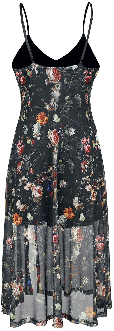 Robe mi-longue Gothic de Jawbreaker - Robe Mi-Longue Imprimée Night Garden - XS à 4XL - pour Femme - multicolore - Jawbreaker - View 2