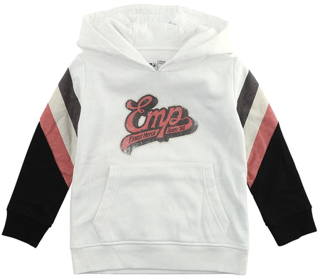 Sweat-Shirt à capuche  de Collection EMP Stage - Sweat à capuche enfant aveclogo EMP old-school - 122/128 à 170/176 - pour garçons - blanc cassé - Collection EMP Stage