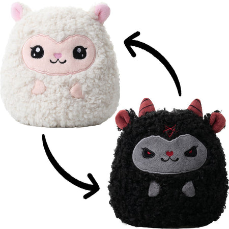 Figurine en peluche Fun de Corimori - Mouton Câlin - Belle/Bapho (Peluche Réversible) - pour Unisexe - blanc/noir - Corimori