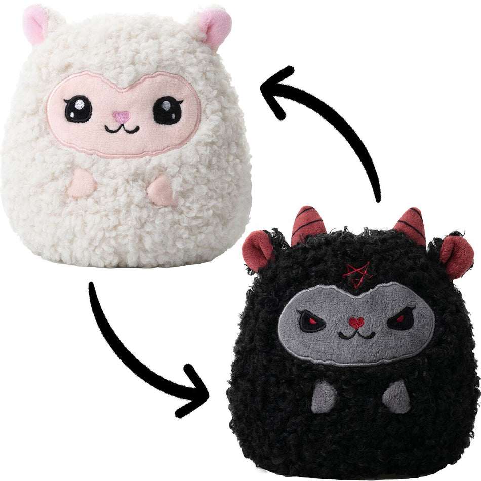 Figurine en peluche Fun de Corimori - Mouton Câlin - Belle/Bapho (Peluche Réversible) - pour Unisexe - blanc/noir - Corimori