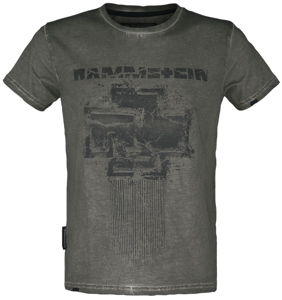 T-Shirt Manches courtes  de Rammstein - Broken Logo II - S à 5XL - pour Homme - olive - Rammstein