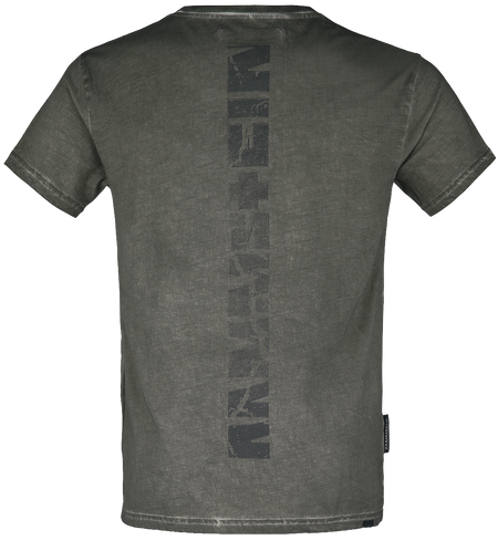 T-Shirt Manches courtes  de Rammstein - Broken Logo II - S à 5XL - pour Homme - olive - Rammstein - View 2
