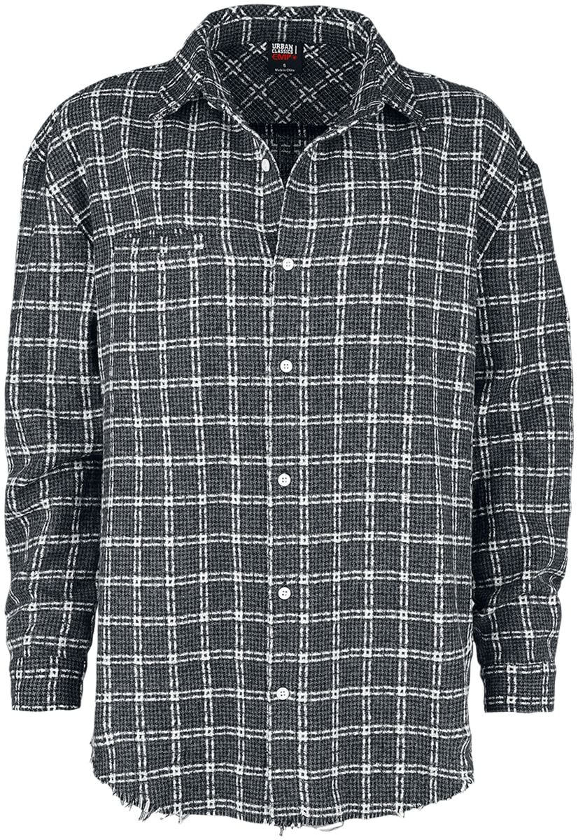 Chemise manches longues  de Collection Spéciale EMP - Collection Spéciale EMP X Urban Classics - Chemise à carreaux - S à XXL - pour Femme - noir - Collection Spéciale EMP