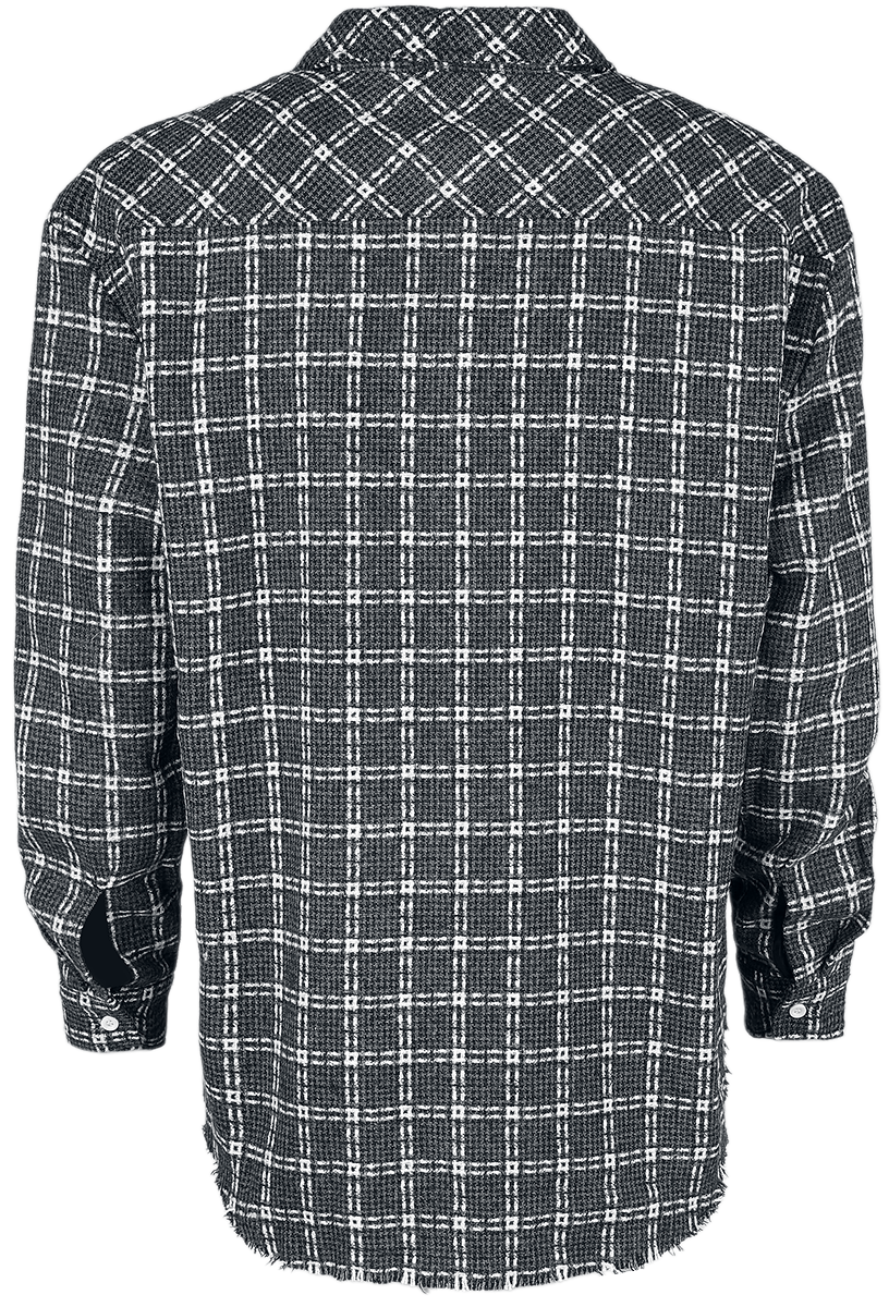 Chemise manches longues  de Collection Spéciale EMP - Collection Spéciale EMP X Urban Classics - Chemise à carreaux - S à XXL - pour Femme - noir - Collection Spéciale EMP - View 2