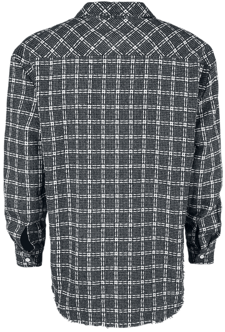 Chemise manches longues  de Collection Spéciale EMP - Collection Spéciale EMP X Urban Classics - Chemise à carreaux - S à XXL - pour Femme - noir - Collection Spéciale EMP - View 2
