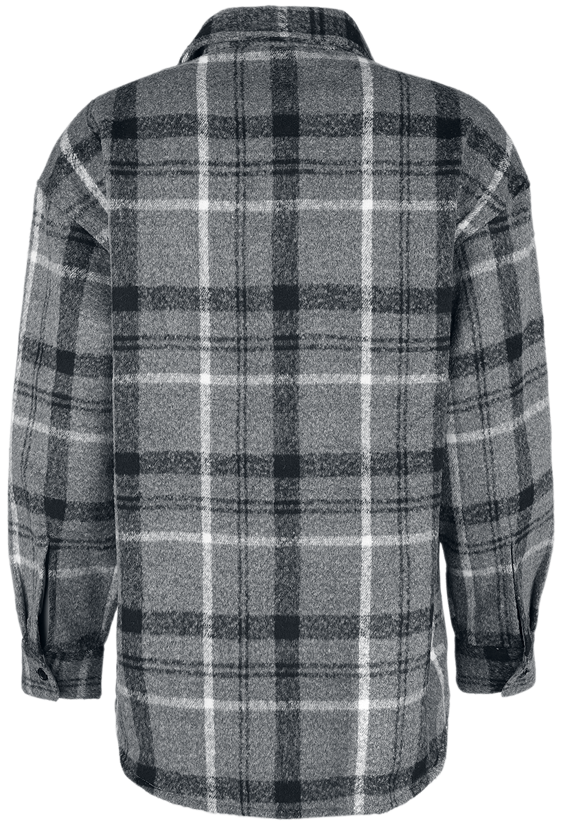 Chemise en flanelle  de Collection Spéciale EMP - Collection Spéciale EMP X Urban Classics - Chemise bûcheron unisexe - M à XXL - pour Femme - gris - Collection Spéciale EMP - View 2
