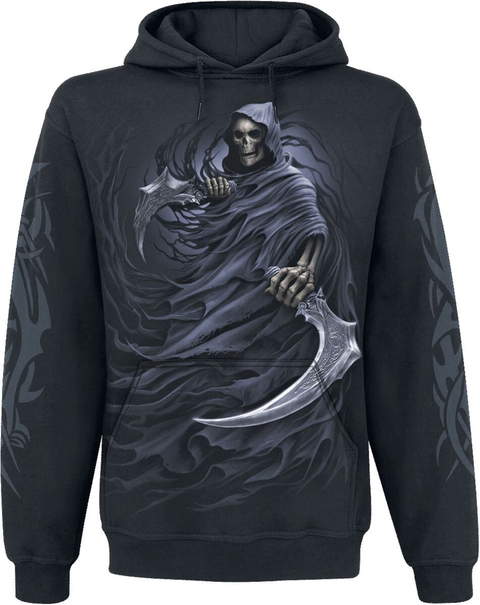 Sweat-shirt à capuche Gothic de Spiral - Double Death - S à L - pour Homme - noir - Spiral