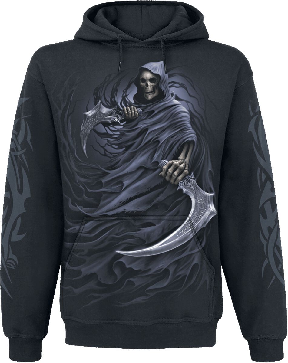 Sweat-shirt à capuche Gothic de Spiral - Double Death - S à XXL - pour Homme - noir - Spiral