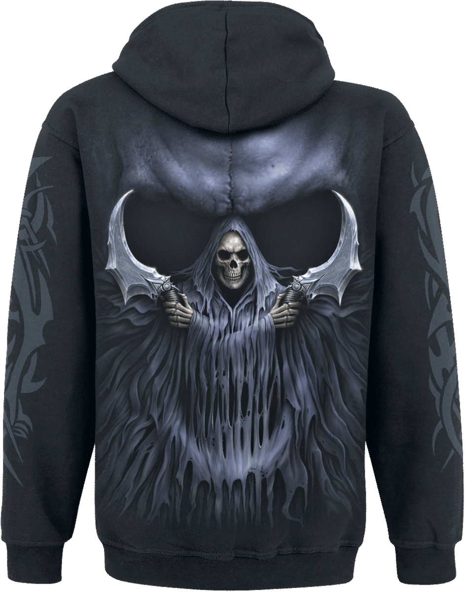 Sweat-shirt à capuche Gothic de Spiral - Double Death - S à L - pour Homme - noir - Spiral - View 2