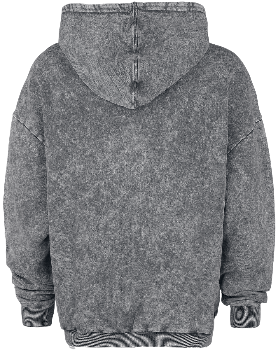 Sweat-shirt à capuche  de Collection Spéciale EMP - Collection Spéciale EMP X Urban Classics - Sweat à capuche délavé unisexe - M à XXL - pour Femme - gris - Collection Spéciale EMP - View 2