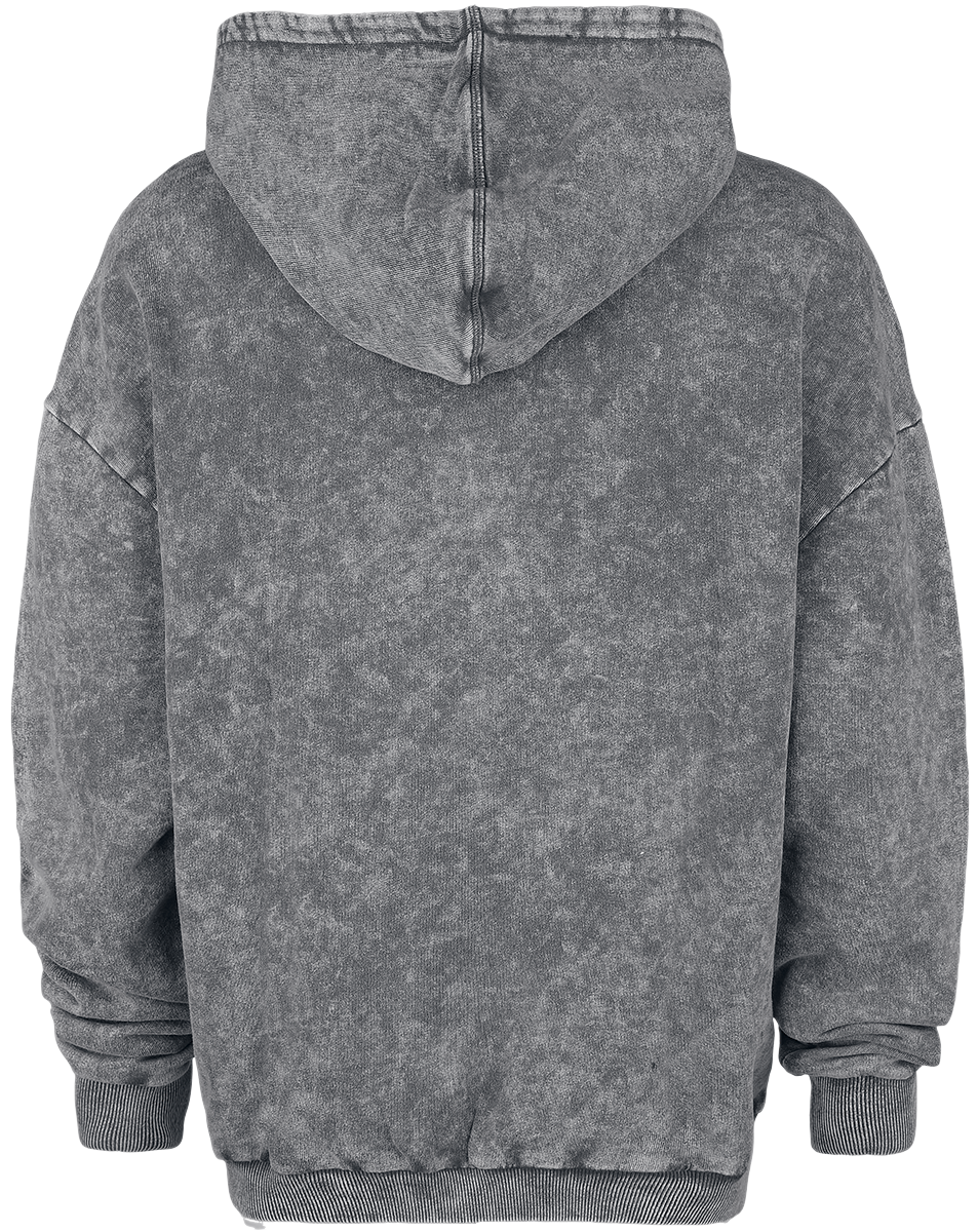 Sweat-shirt à capuche  de Collection Spéciale EMP - Collection Spéciale EMP X Urban Classics - Sweat à capuche délavé unisexe - M à XXL - pour Femme - gris - Collection Spéciale EMP - View 2