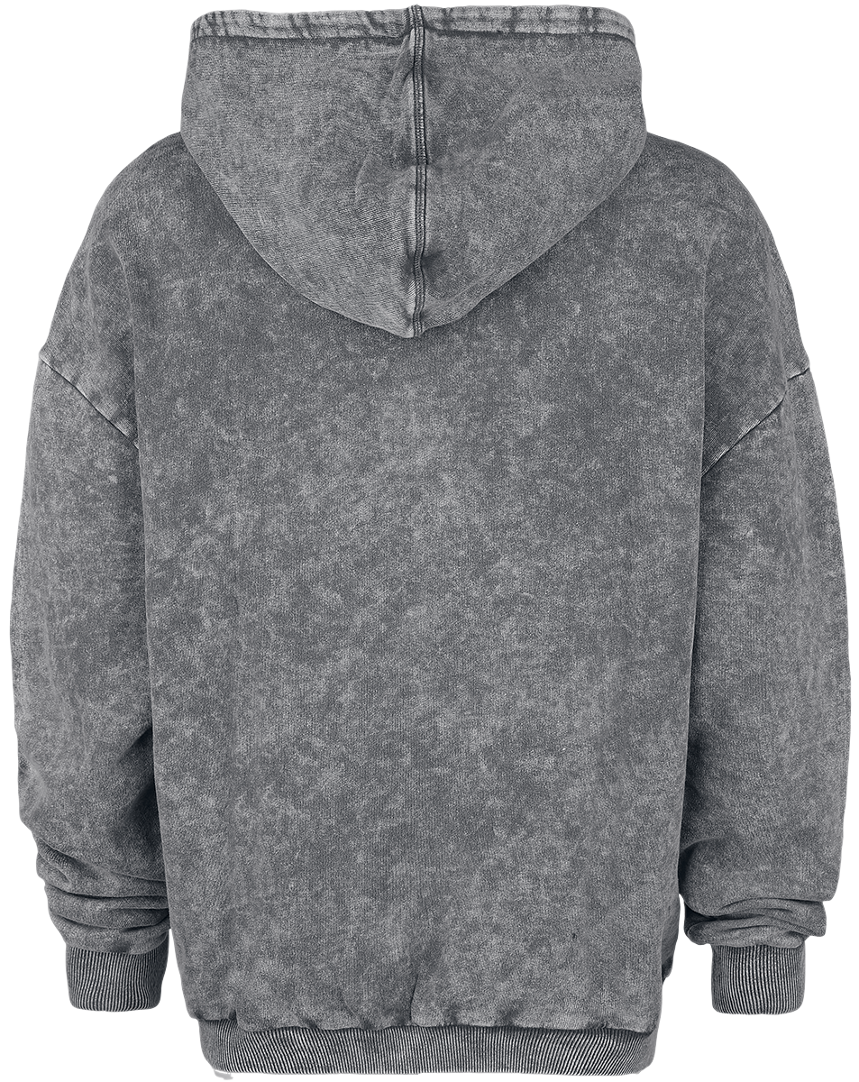 Sweat-shirt à capuche  de Collection Spéciale EMP - Collection Spéciale EMP X Urban Classics - Sweat à capuche délavé unisexe - M à XXL - pour Femme - gris - Collection Spéciale EMP - View 2