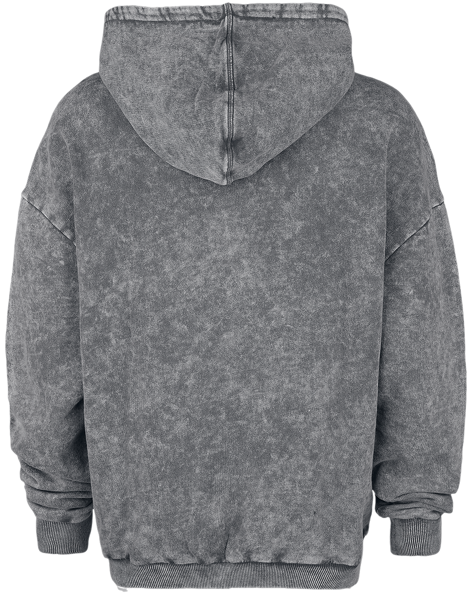 Sweat-shirt à capuche  de Collection Spéciale EMP - Collection Spéciale EMP X Urban Classics - Sweat à capuche délavé unisexe - M à XXL - pour Femme - gris - Collection Spéciale EMP - View 2
