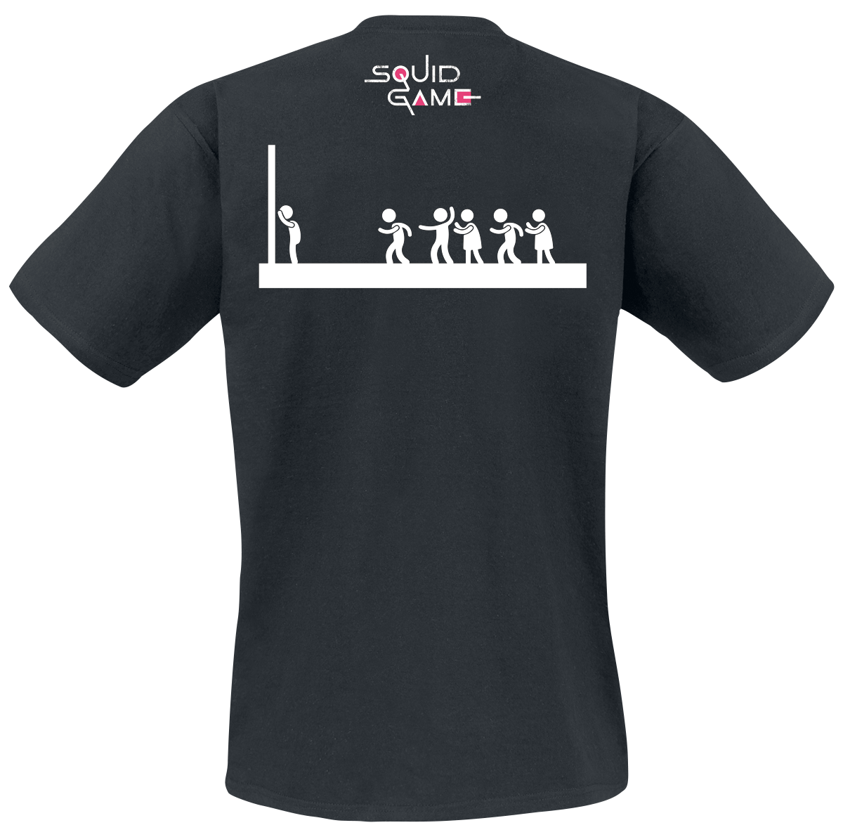 T-Shirt Manches courtes  de Squid Game - Red Light, Green Light - M à XXL - pour Homme - noir - Squid Game - View 2
