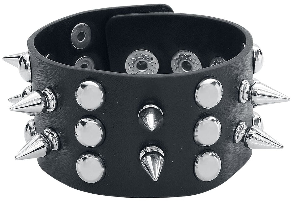 Bracelet à clous Gothic de Gothicana by EMP - Clous - pour Unisexe - noir - Gothicana by EMP