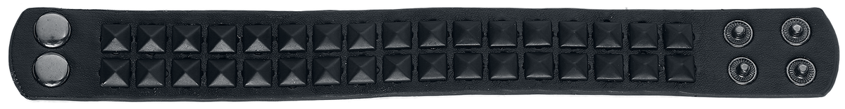 Bracelet à clous Gothic de Rock Rebel by EMP - Pyramid Rivets - pour Unisexe - noir - Rock Rebel by EMP - View 2