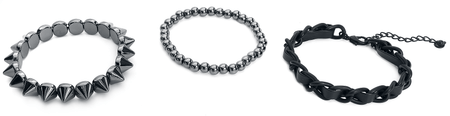 Set de bracelets  de Rock Rebel by EMP - Clous - pour Unisexe - noir - Rock Rebel by EMP - View 2
