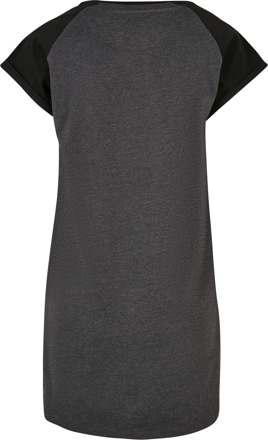 Robe courte  de Urban Classics - Robe T-Shirt Raglan Contrastant - XS à L - pour Femme - noir/gris - Urban Classics - View 2