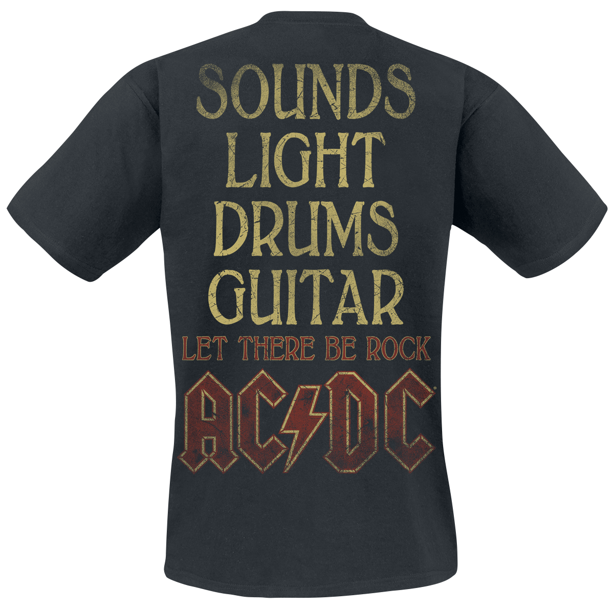 T-Shirt Manches courtes  de AC/DC - Sounds Light Drums Guitar - S à 5XL - pour Homme - noir - AC/DC - View 2