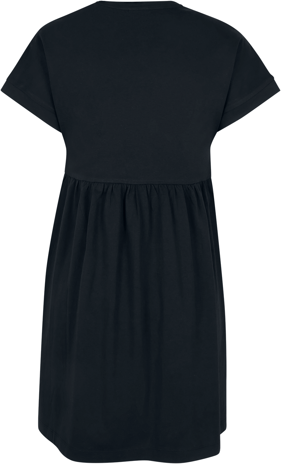 Robe courte  de Urban Classics - Robe T-Shirt Organique Empire Valance - M à L - pour Femme - noir - Urban Classics - View 2