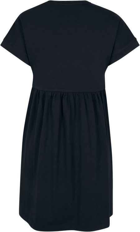 Robe courte  de Urban Classics - Robe T-Shirt Organique Empire Valance - M à L - pour Femme - noir - Urban Classics - View 2