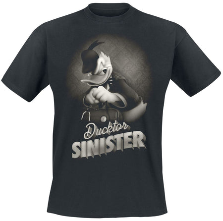 T-Shirt Manches courtes Disney de Mickey & Minnie Mouse - Donald - Ducktor Sinister - S à XXL - pour Homme - noir - Mickey & Minnie Mouse