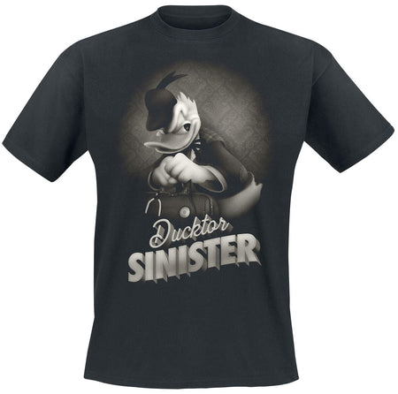 T-Shirt Manches courtes Disney de Mickey & Minnie Mouse - Donald - Ducktor Sinister - S à XXL - pour Homme - noir - Mickey & Minnie Mouse