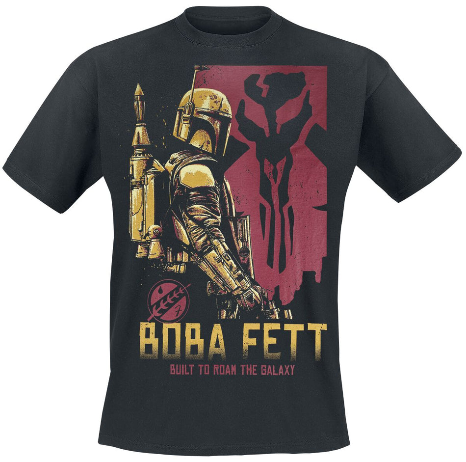T-Shirt Manches courtes Disney de Star Wars - Le Livre De Boba Fett - Roam The Galaxy - S à 5XL - pour Homme - noir - Star Wars
