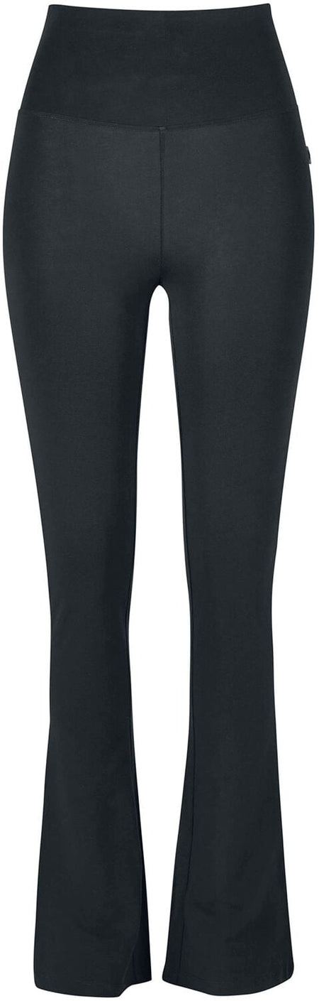 Legging  de Urban Classics - Leggings Organic Stretch Jersey Bootcut - S à XXL - pour Femme - noir - Urban Classics