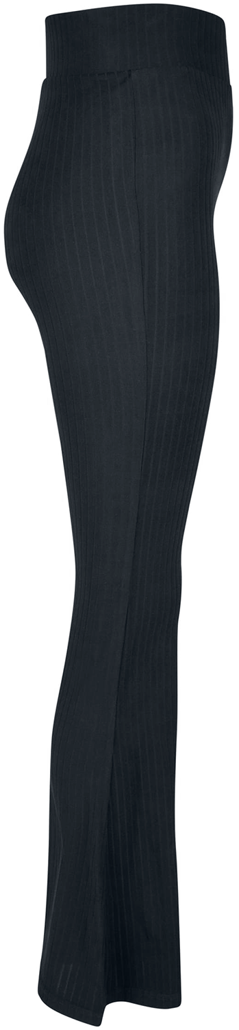 Legging  de Urban Classics - Leggings Taille Haute Évasé & Côtelé - XS à 5XL - pour Femme - noir - Urban Classics - View 2
