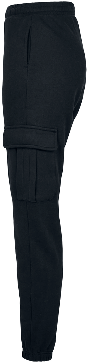 Pantalon en toile  de Urban Classics - Pantalon Cargo en Sweat Taille Haute - XS à 4XL - pour Femme - noir - Urban Classics - View 2