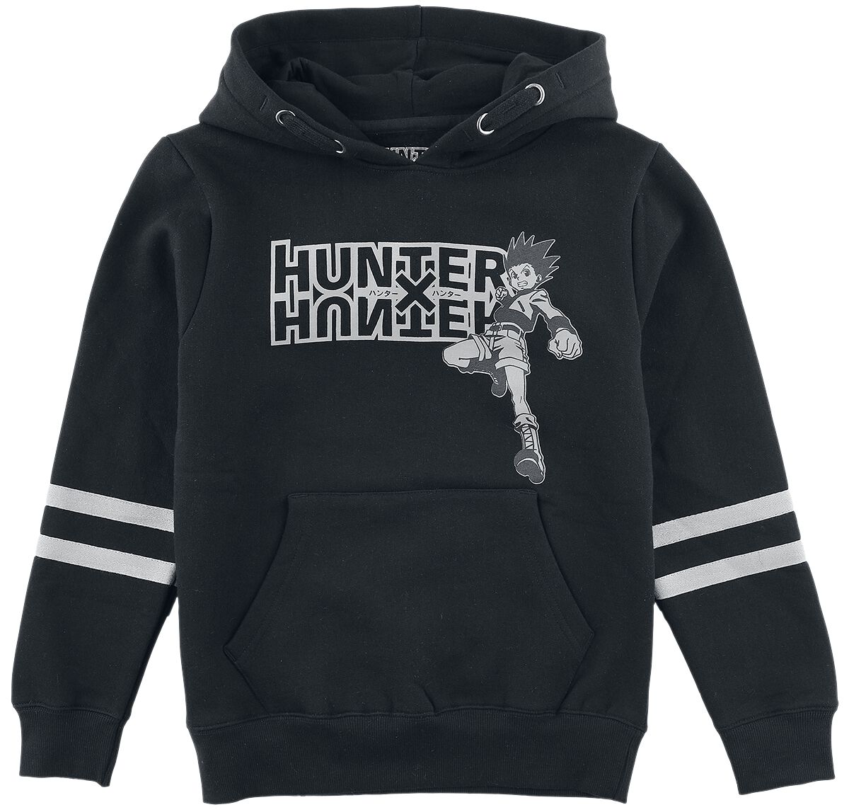 Sweat-Shirt à capuche  de Hunter x Hunter - Enfants - Gon - 116 à 128 - pour filles & garçonse - noir - Hunter x Hunter