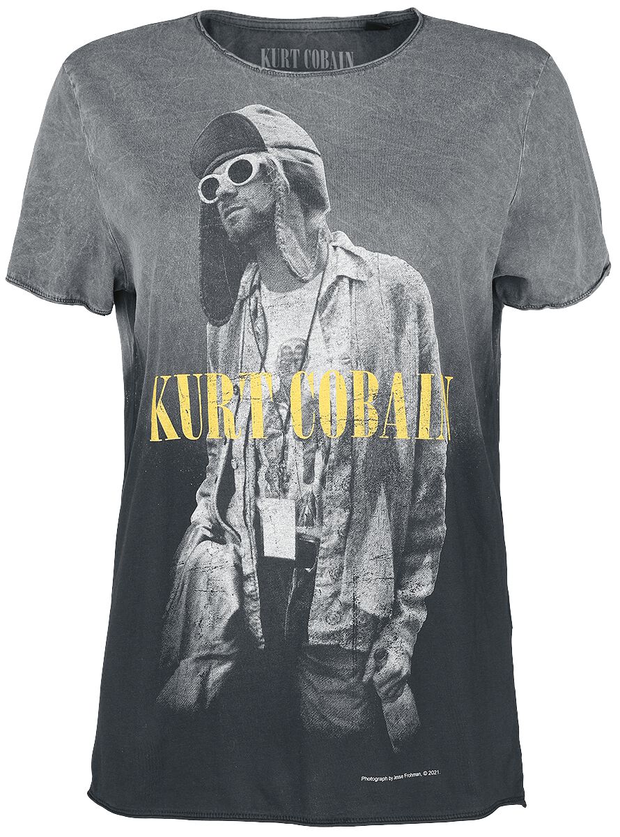 T-Shirt Manches courtes  de Kurt Cobain - Caldera Glasses - S à M - pour Femme - gris - Kurt Cobain