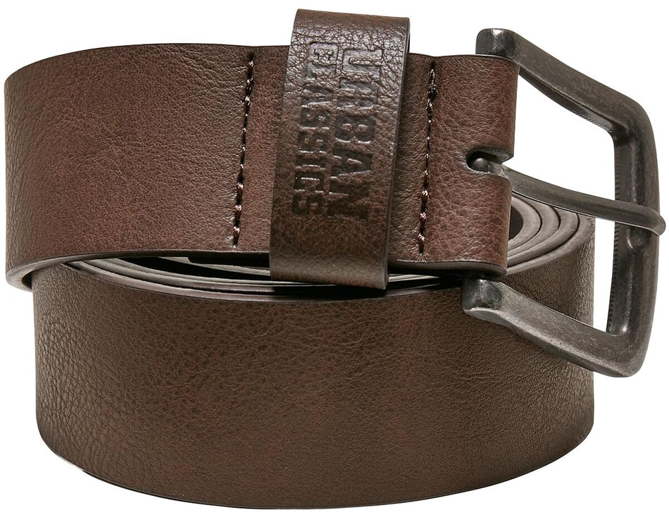 Ceinture  de Urban Classics - Ceinture Similicuir - pour Unisexe - marron - Urban Classics