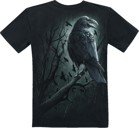 T-shirt  de Spiral - Enfants - Shadow Raven - 116/122 à 176 - pour Enfants - noir - Spiral - View 2