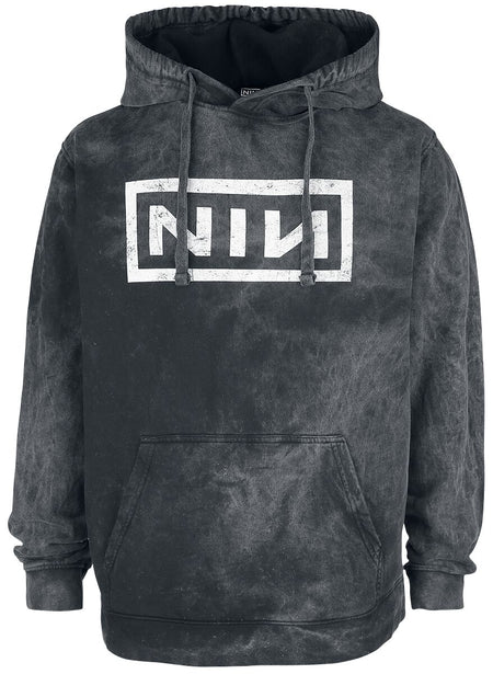 Sweat-shirt à capuche  de Nine Inch Nails - Big Logo - S à M - pour Homme - anthracite - Nine Inch Nails